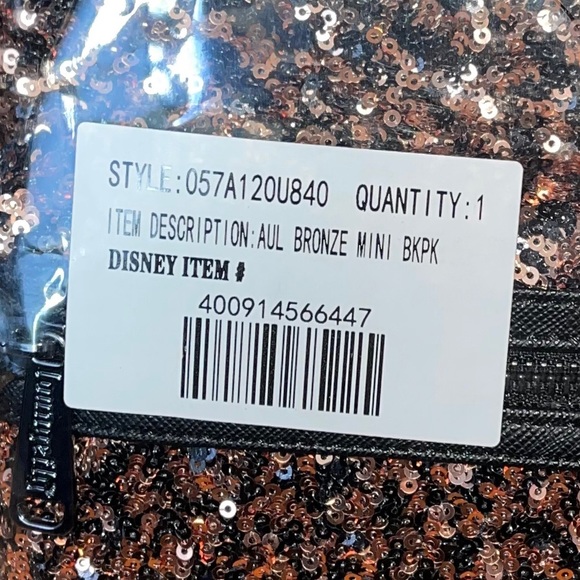 Aulani Loungefly Belle Bronze backpack & ears. Not texting or giving my number. - Picture 8 of 8